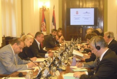 1. октобар 2012. Чланови четири скупштинска одбора у разговору са делегацијом Одбора за цивилну димензију безбедности ПС НАТО